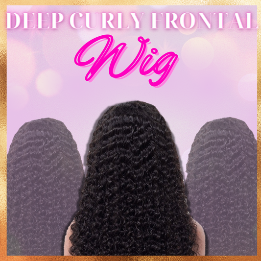 13x4 Deep Curly Frontal Wig