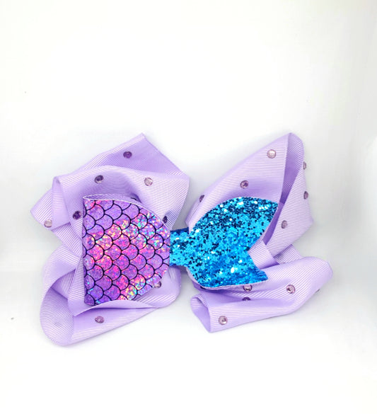 Purple Mermaid Bow