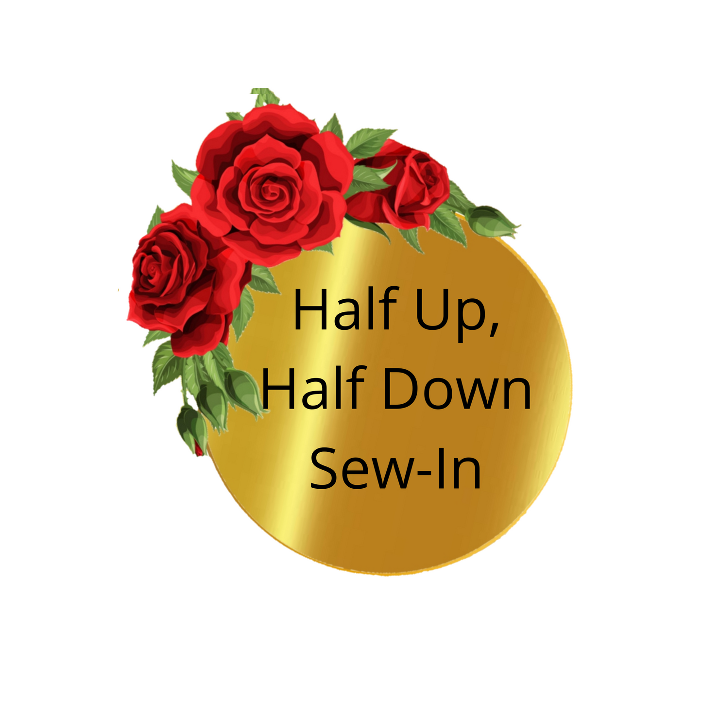 Half Up, Half Down Sew-In Style