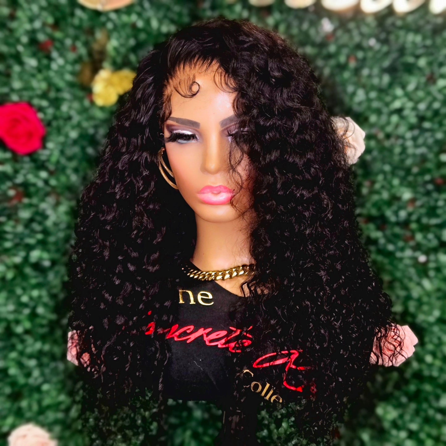 Glueless Deep Wave 5x5 Closure Wig