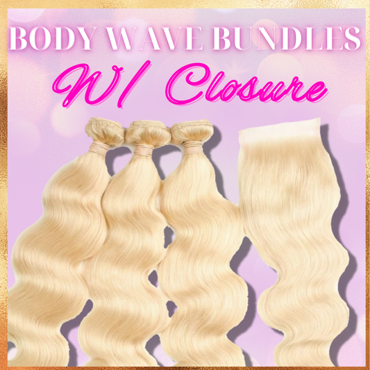 613 Body Wave Bundles with Closure