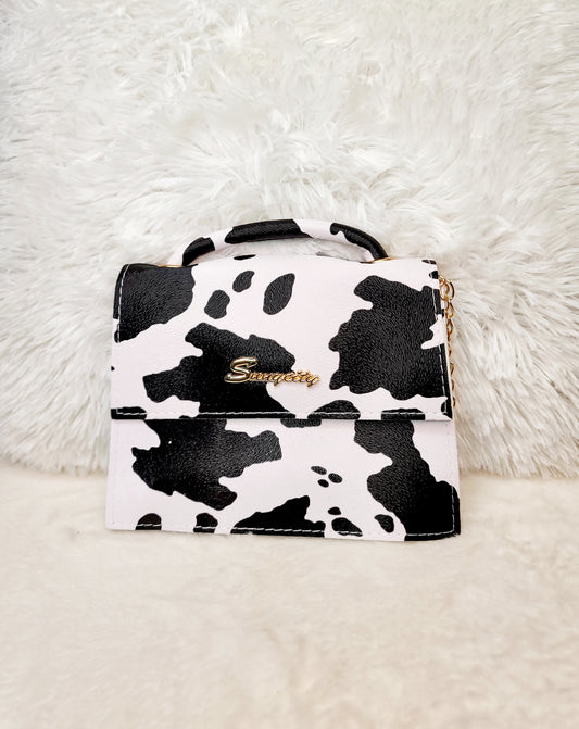 Mini Cow Print Handbag